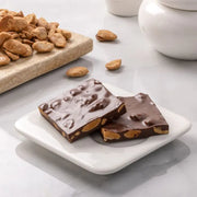 Caramelised Almond Dark Chocolate Bark
