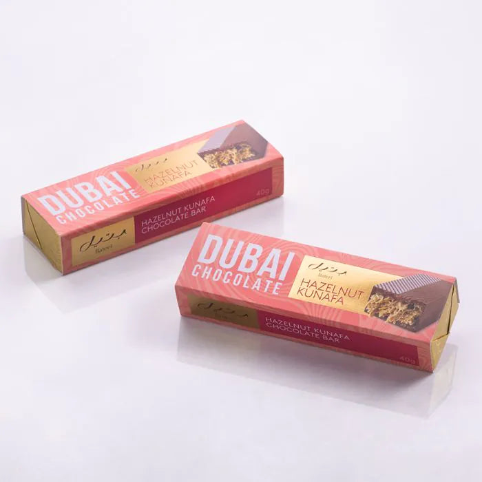 Dubai Chocolate Bar – Hazelnut Kunafa