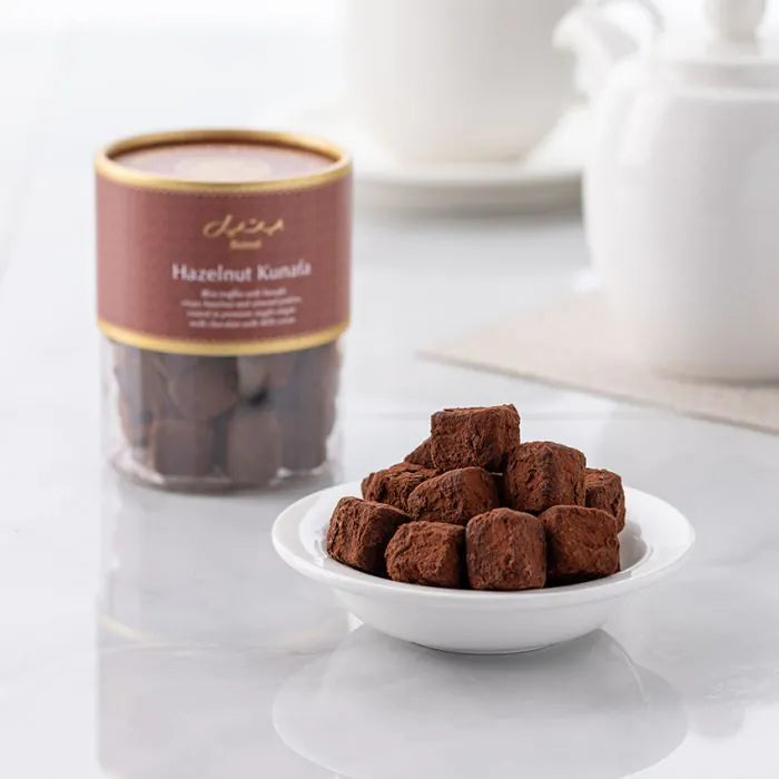 Hazelnut Kunafa Truffles