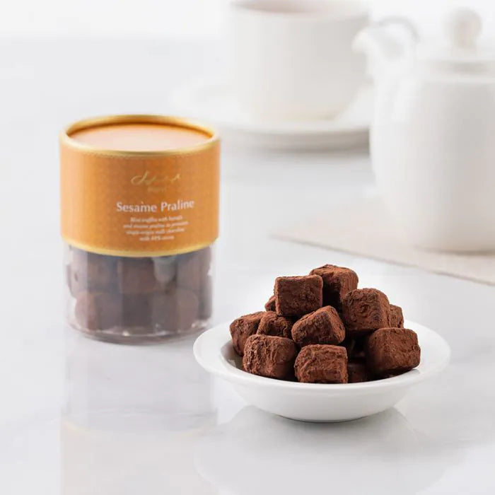Sesame Praline Kunafa Truffles